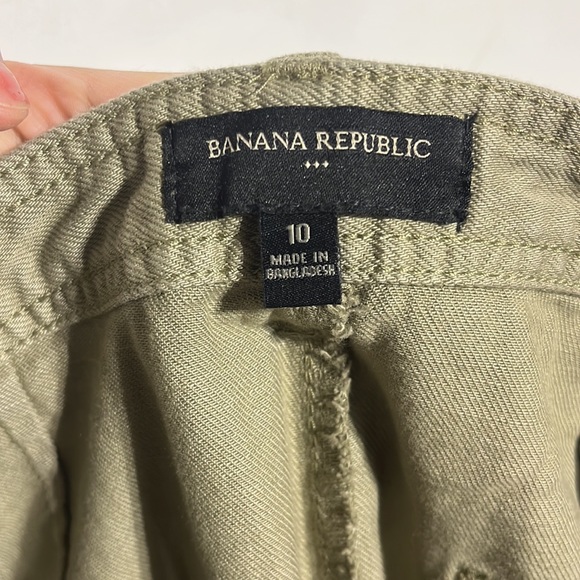 Banana Republic Utility High Rise Cargo Pants Surplus Green Size 10 - Picture 13 of 14